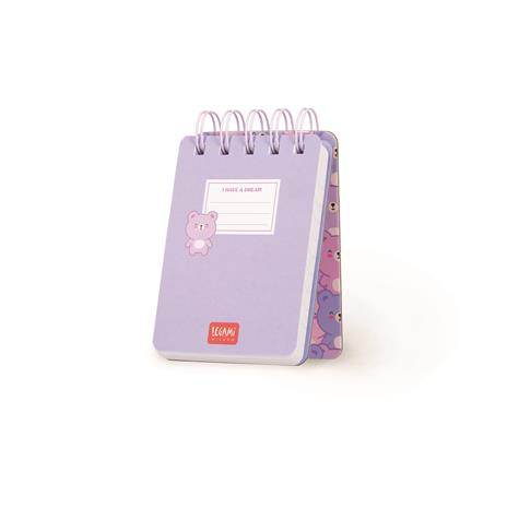 Blocco Spiralato a Righe - Spiral Notepad - Mini - Teddy Bear - 2