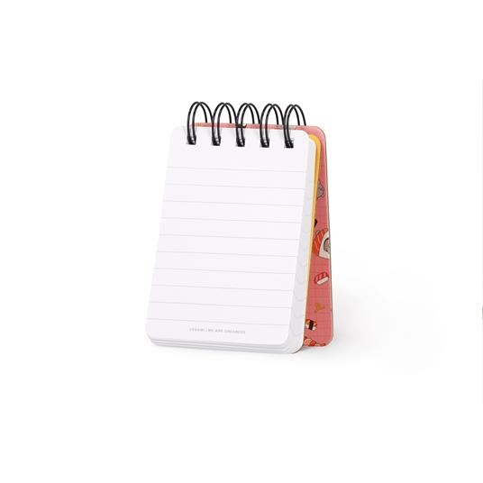 Blocco Spiralato a Righe - Spiral Notepad - Mini - Sushi Cat - 3