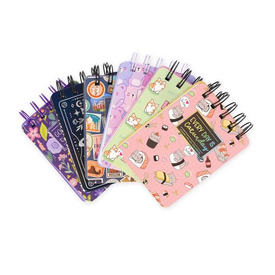 Blocco Spiralato a Righe - Spiral Notepad - Mini - Sushi Cat - 4