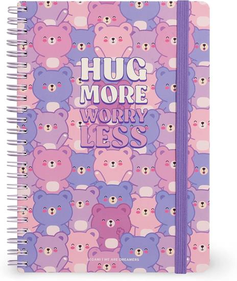 Blocco Spiralato a Righe - Spiral Notebook - Large - Teddy Bear