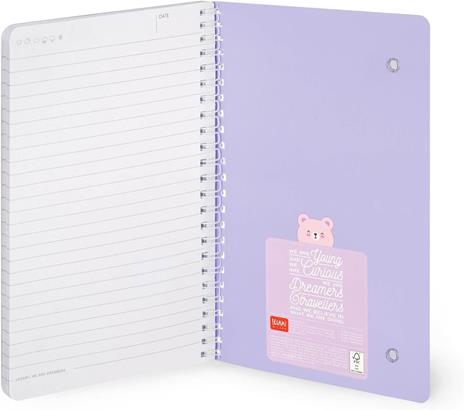 Blocco Spiralato a Righe - Spiral Notebook - Large - Teddy Bear - 3