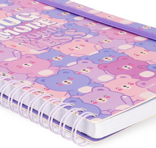 Blocco Spiralato a Righe - Spiral Notebook - Large - Teddy Bear - 4