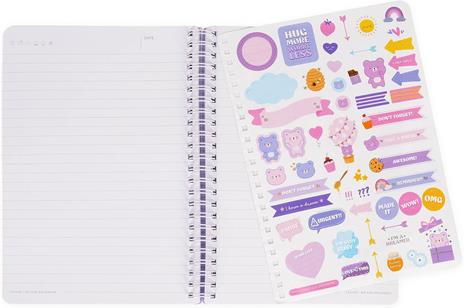Blocco Spiralato a Righe - Spiral Notebook - Large - Teddy Bear - 5