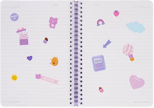 Blocco Spiralato a Righe - Spiral Notebook - Large - Teddy Bear - 6