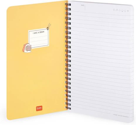 Blocco Spiralato a Righe - Spiral Notebook - Large - Sushi Cat - 2