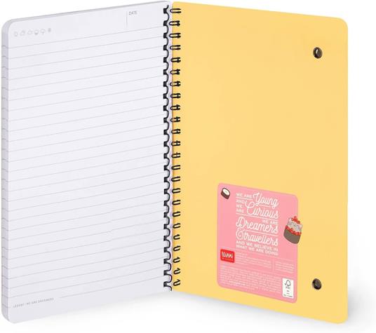 Blocco Spiralato a Righe - Spiral Notebook - Large - Sushi Cat - 3