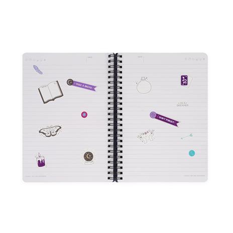Blocco Spiralato a Righe - Spiral Notebook - Large - Moth - 6