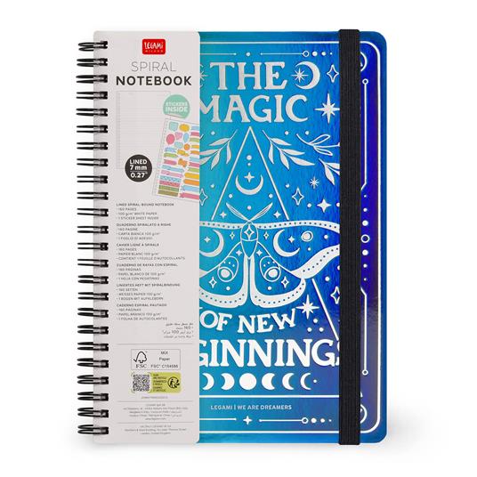 Blocco Spiralato a Righe - Spiral Notebook - Large - Moth - 7