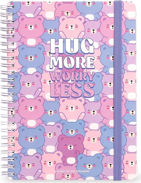 Blocco Spiralato a Righe - Spiral Notebook - Maxi - Teddy Bear