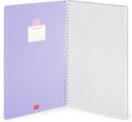 Blocco Spiralato a Righe - Spiral Notebook - Maxi - Teddy Bear - 2
