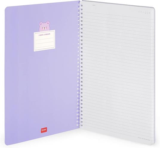 Blocco Spiralato a Righe - Spiral Notebook - Maxi - Teddy Bear - 2