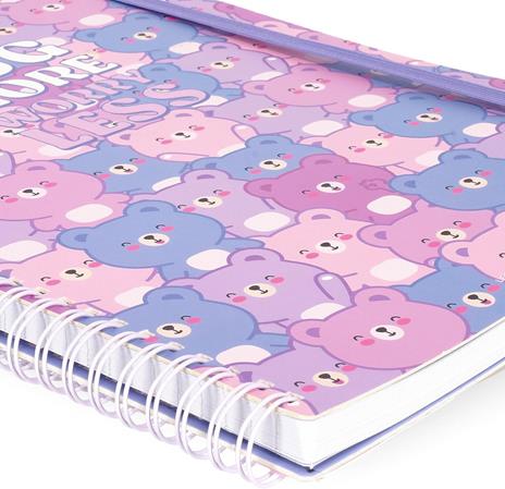 Blocco Spiralato a Righe - Spiral Notebook - Maxi - Teddy Bear - 3