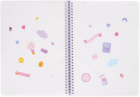 Blocco Spiralato a Righe - Spiral Notebook - Maxi - Teddy Bear - 4