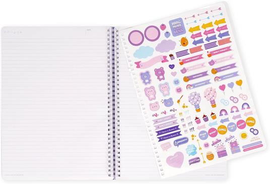 Blocco Spiralato a Righe - Spiral Notebook - Maxi - Teddy Bear - 5