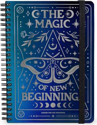 Cartoleria Blocco Spiralato a Righe - Spiral Notebook - Maxi - Moth Legami