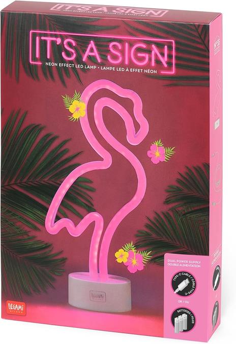 It'S A Sign - Neon Effect Led Lamp - Flamingo - 3