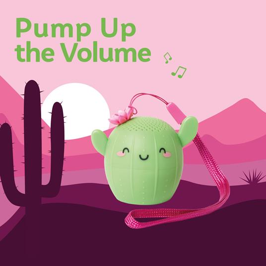 Pump Up The Volume - Mini Wireless Speaker - Cactus - 2
