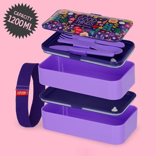 Lunch Box - Flowers - 1200 Ml - 4