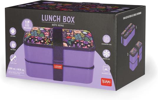 Lunch Box - Flowers - 1200 Ml - 5