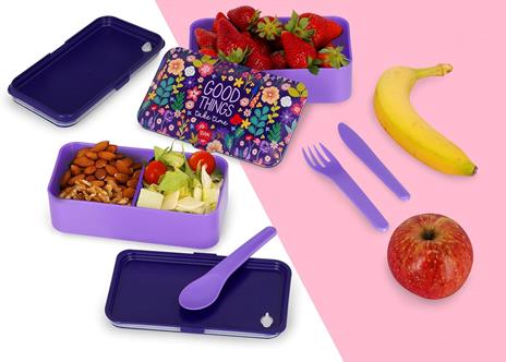 Lunch Box - Flowers - 1200 Ml - 6