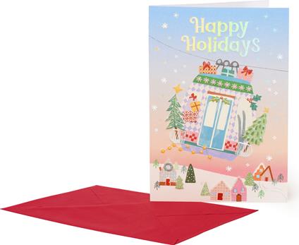 Biglietto auguri Natale Greeting Card - Cableway