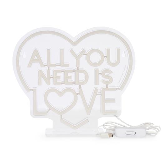 It'S A Sign - Neon-Effect Led Sign - All You Need Is Love - 7