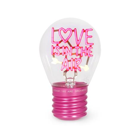 Lightbulb-Shaped Table Lamp - Love Is In The Air - 2