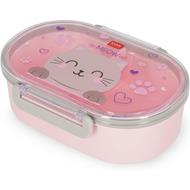 Legami - Contenitore Porta Merenda, Tema Kitty, 1 Snack Box con Divisiorio removibile, Chiusura a Clip