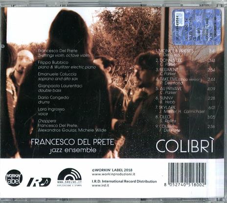 Colibrì - CD Audio di Francesco Del Prete - 2