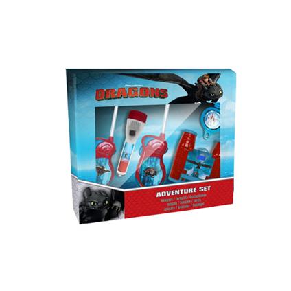 Dragons Set Avventura 5 Pz Compasso, Binocolo, Torcia, 2 Walkie Talkie
