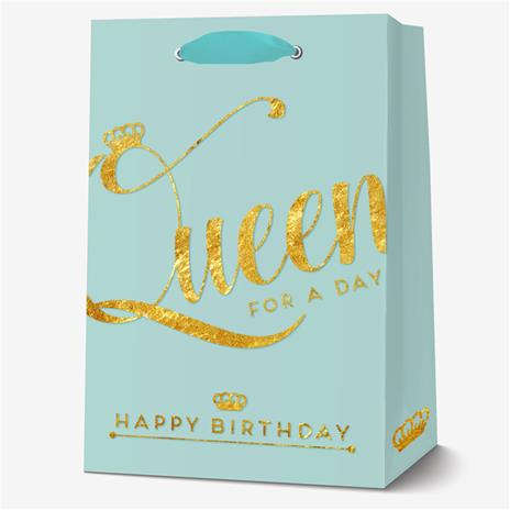 Busta borsa regalo Legami carta XL Fantasia Queen - 31x43,5x11,5cm - 2