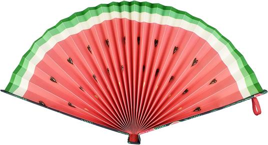 Foldable Paper Fan, Fiesta & Siesta - Watermelon