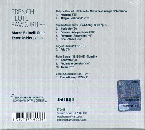 French Flute Favourites - CD Audio di Marco Rainelli,Est Snider - 2