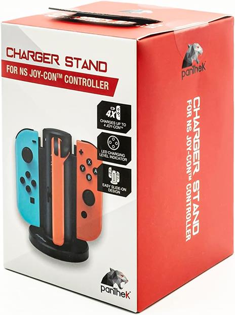 PANTHEK SWITCH Stand Ricarica 4 Joy-Con - 3