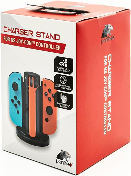 PANTHEK SWITCH Stand Ricarica 4 Joy-Con - 3