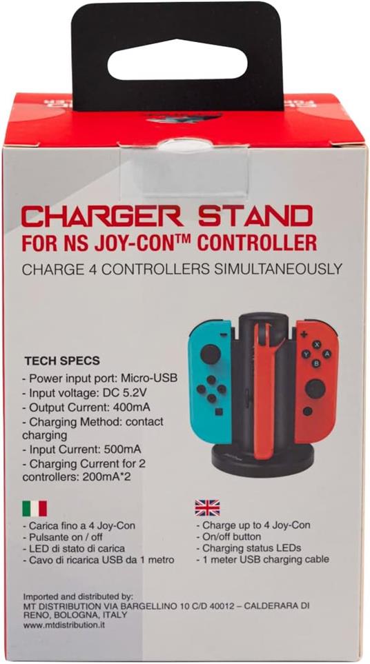 PANTHEK SWITCH Stand Ricarica 4 Joy-Con - 4