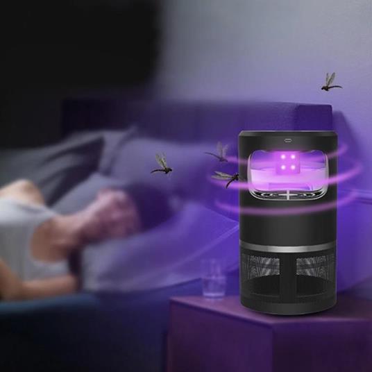 Anti zanzare, anti-tarme, anti-insetti, presa USB, lampada anti zanzare, anti-mosche, presa anti zanzare, giardino esterno, lampada anti-zanzare, 3 W, compatta ricaricabile USB