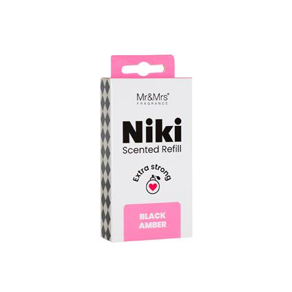 Mr & Mrs Fragrance Ricarica Profumatore Per Auto Niki Black Amber