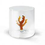 Wd Lifestyle Bicchiere Da Acqua Corallo Ambra In Vetro Soffiato Accessori Decorazione Tavola
