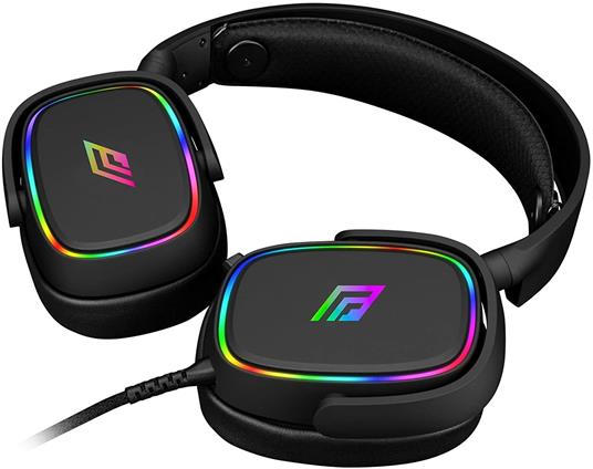 Noua Banshee Cuffie Gaming RGB USB Over-Ear Driver da 50 mm, Cuffie da  Gioco con