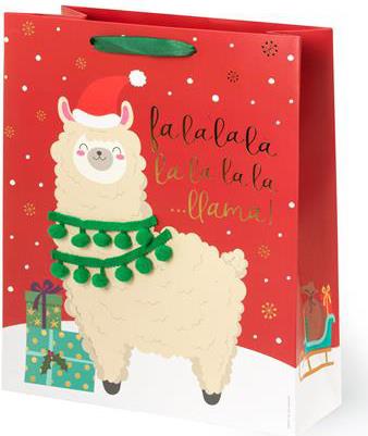 Sacchetto Regalo Legami Christmas, Lama - Large