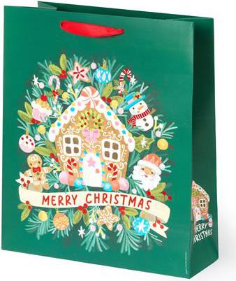 Sacchetto Regalo Legami Christmas, Gingerbread House - Large