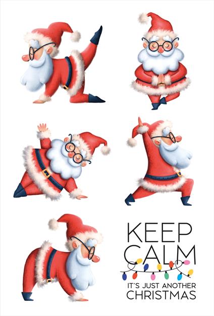 Biglietto auguri Natale Legami, Santa Clause, Greeting Cards - 11,50 x 17 cm