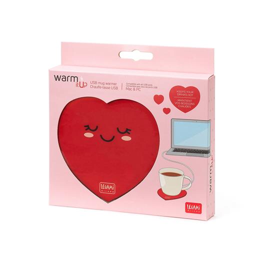 Scalda tazza USB Cuore Legami - Warm It Up Mug Warmer Heart - 2