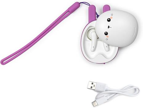 Cuffie auricolari wireless Bluetooth coniglietto - Be Free - Bunny - 2