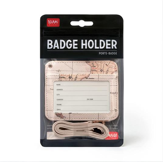 Legami - Porta Badge, da Collo, 1 Finestra trasparente, Tasche per Tessere, Cordino con Moschettone - 4