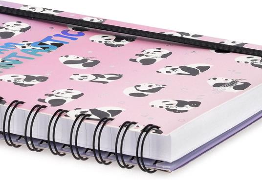 Large Spiral Notebook, Panda- - 4