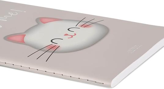 Legami - Quaderno Bianco Medium, A5, 80 Pagine, in Carta certificata FSC®, Carta 100 g/m², 14,2x21 cm, Tema Kitty - 3