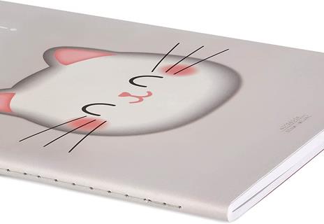 Legami - Quaderno A Righe Large, B5, 100 Pagine, in Carta certificata FSC®, Carta 100 g/m², 18,5x24,8 cm, Tema Kitty - 3