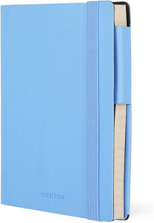 Agenda 2023-2024 Legami, 18 mesi, settimanale, small, con notebook, colors  - CRYSTAL BLUE - Legami - Cartoleria e scuola